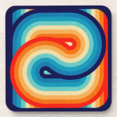 70s Double Wave Bier Onderzetter (Voorkant)