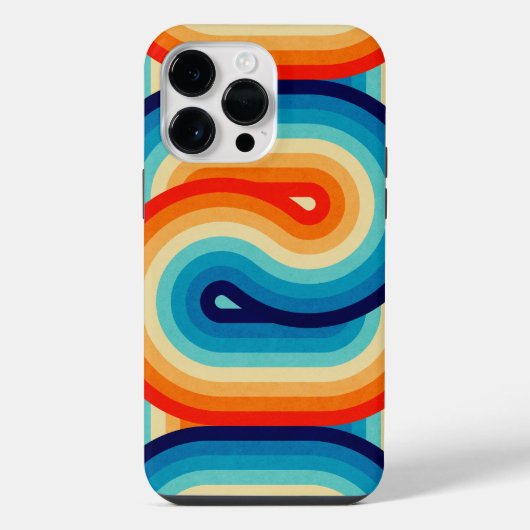70s Double Wave iPhone Hoesje (Achterkant)