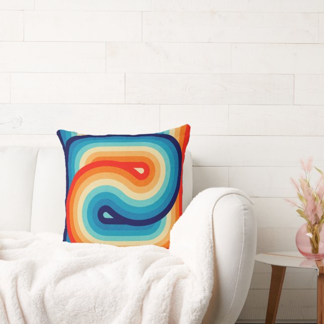 70s Double Wave Kussen (Bank)