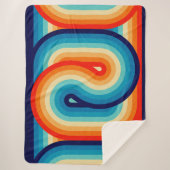 70s Double Wave Sherpa Deken (Voorkant)
