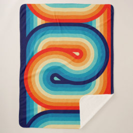 70s Double Wave Sherpa Deken