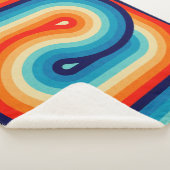 70s Double Wave Sherpa Deken (3/4)