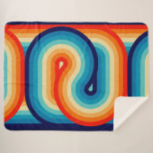70s Double Wave Sherpa Deken (Voorkant (horizontaal))