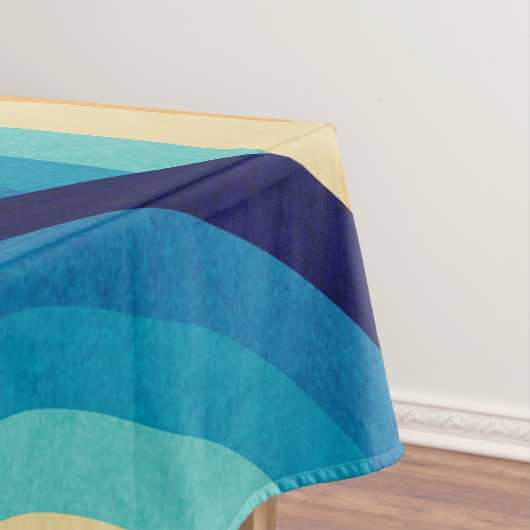 70s Double Wave Tafelkleed (Voorbeeld)