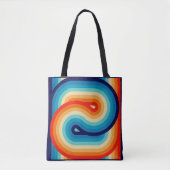 70s Double Wave Tote Bag (Voorkant)