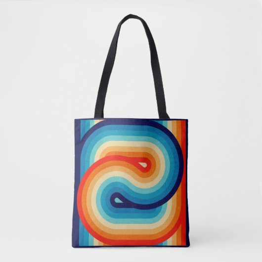 70s Double Wave Tote Bag (Voorkant)