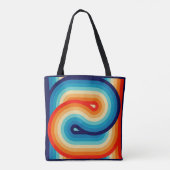 70s Double Wave Tote Bag (Achterkant)