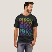 70s en 80s Party Disco  Retro Dancing T-shirt (Voorkant volledig)