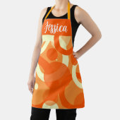 70s esthetische Oranje werveling Schort (Insitu)