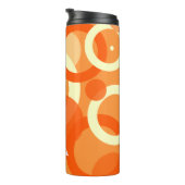 70s esthetische Oranje werveling Thermosbeker (Geroteerd rechts)