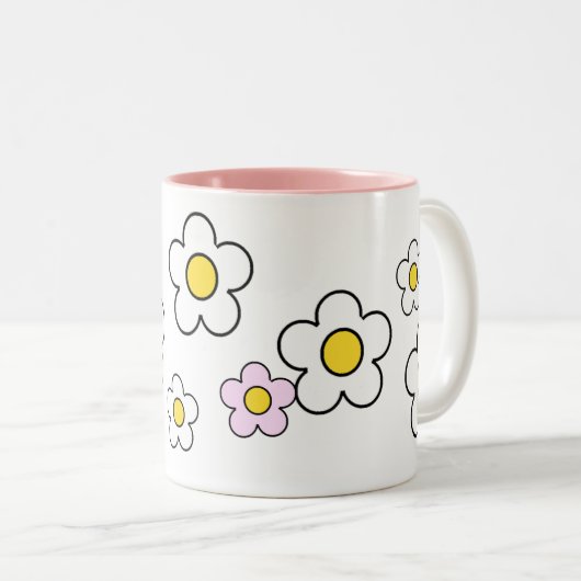 70's Flowers Simple N°2 Mok (Voorkant rechts)