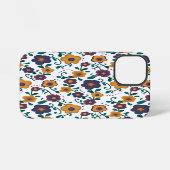 70's Folk Art Ditzy Retro Daisy in Jewel Tones iPhone Hoesje (Achterkant horizontaal)