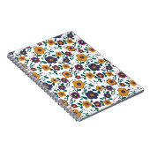 70's Folk Art Ditzy Retro Daisy in Jewel Tones Notitieboek (Rechterzijde)