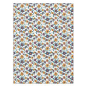 70's Folk Art Ditzy Retro Daisy in Jewel Tones Tafelkleed (Voorkant)