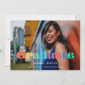  70s Foto afstuderen Aankondiging (Voorkant)