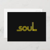 70s Funk Afro Soul Boogie Dance Love Train Aankondigingskaart (Voorkant / Achterkant)