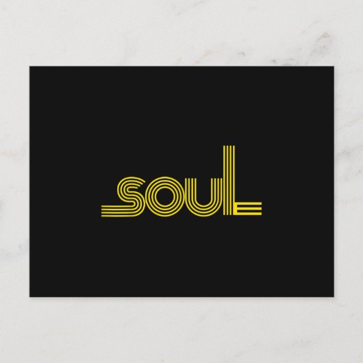 70s Funk Afro Soul Boogie Dance Love Train Aankondigingskaart (Voorkant)