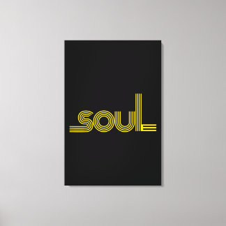 70s Funk Afro Soul Boogie Dance Love Train Canvas Afdruk