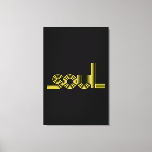 70s Funk Afro Soul Boogie Dance Love Train Canvas Afdruk (Voorkant)