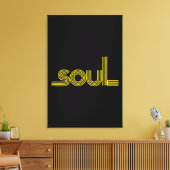 70s Funk Afro Soul Boogie Dance Love Train Canvas Afdruk (Insitu (Woonkamer))