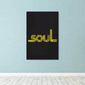 70s Funk Afro Soul Boogie Dance Love Train Canvas Afdruk (Insitu (Houten vloer))