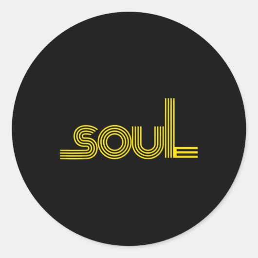 70s Funk Afro Soul Boogie Dance Love Train Ronde Sticker (Voorkant)