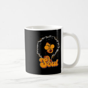 70s Funk Afro Vrouwen Soul Retro Style Zwart Koffiemok