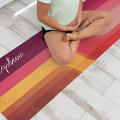 70s geïnspireerde Abstracte strepen Yogamat