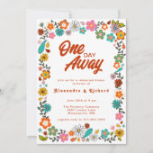 70's geïnspireerde bloederige repetitie binnenuitn kaart (Voorkant)