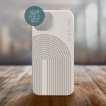 70s geïnspireerde lijnkunst - neutrale regenboogst iPhone 16 hoesje<br><div class="desc">Een boho-ontwerp met een gestreept patroon en ronde vormen in subtiel gekleurde kleuren. Een gewaagd maar minimaal ontwerp met een optioneel gebied om tekst toe te voegen.</div>
