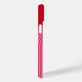 70s geïnspireerde lijnkunst - roze regenboogstraal Case-Mate iPhone case (Achterkant / Rechts)