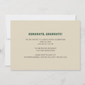 70s-Geïnspireerde Typografie Foto Graduation Party Kaart (Achterkant)