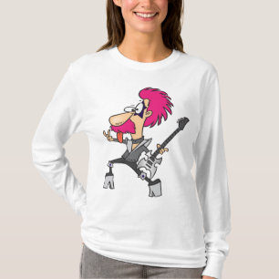 70s Glam Rock Ster Pink Mohawk Punk Muzikant T-shirt