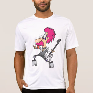 70s Glam Rock Ster Pink Mohawk Punk Muzikant T-shirt