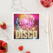70's Glitzy Disco Ball| Retro disco dansfeest Servet (Insitu)