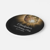 70's Gold Disco thema verjaardagsfeestje Papieren Bordje (Gekanteld)