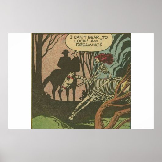 70s Golden age Horror strips | enge retro-komiek Poster (Voorkant)