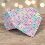 70s Granny Square Crochet Necktie Stropdas<br><div class="desc">This unique necktie features a vibrant 70s-inspired design, crafted with intricate granny square crochet. It's a bold and stylish statement piece, perfect for adding a touch of retro charm and handmade artistry to any outfit. The warm, inviting colors and textured pattern make it a conversation starter, suitable for both casual...</div>