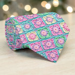 70s Granny Square Crochet Necktie Stropdas<br><div class="desc">This unique necktie features a vibrant 70s-inspired design, crafted with intricate granny square crochet. It's a bold and stylish statement piece, perfect for adding a touch of retro charm and handmade artistry to any outfit. The warm, inviting colors and textured pattern make it a conversation starter, suitable for both casual...</div>