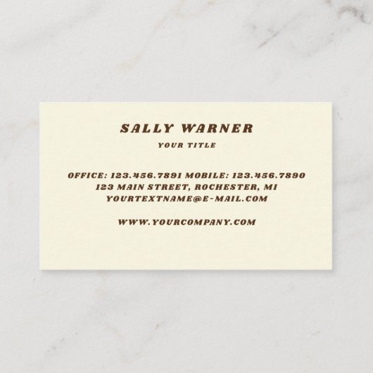 70s , groen, met resorptie gevoelig visitekaartje (Achterkant)