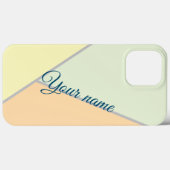 70s Groene driehoeken kleurblokpagina's Aangepaste Case-Mate iPhone Case (Achterkant (horizontaal))