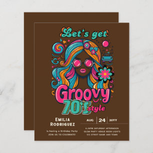 70s Groovy Boogie Retro Disco Verjaardagsfeest