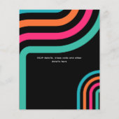 70s Groovy Boogie Retro Disco Verjaardagsfeest (Achterkant)