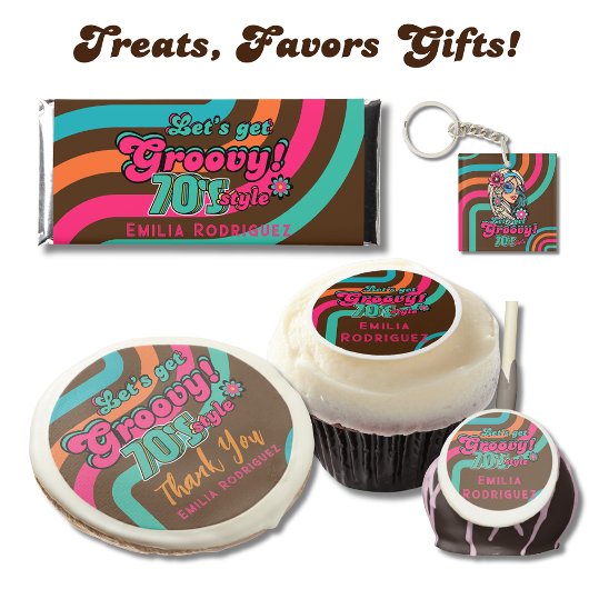 70s Groovy Boogie Retro Disco Verjaardagsfeest Kaart