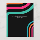 70s Groovy Boogie Retro Disco Verjaardagsfeestje (Achterkant)