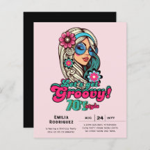 70s Groovy Boogie Retro Disco Verjaardagsfeestje