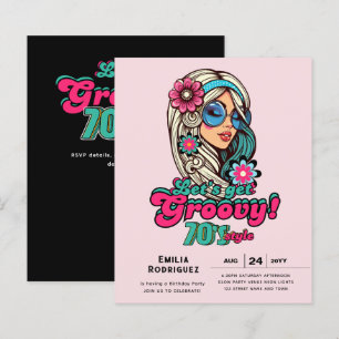 70s Groovy Boogie Retro Disco Verjaardagsfeestje