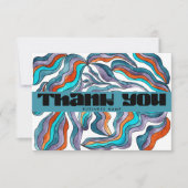 70s Groovy Business Retro Pakket Invoegen Bedankkaart (Voorkant)