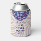 70s Groovy Laatste Disco vrijgezellenfeest Blikjeskoeler (Blikje Achterkant)