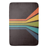 70s Groovy Retro Kleurrijk Patroon Badmat (Voorkant Verticaal)